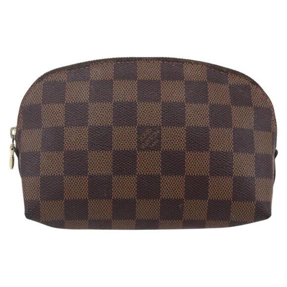 Authentic LOUIS VUITTON Damier Ebene Pochette Cosmetic PM Pouch bst276-121025 - Picture 1 of 16